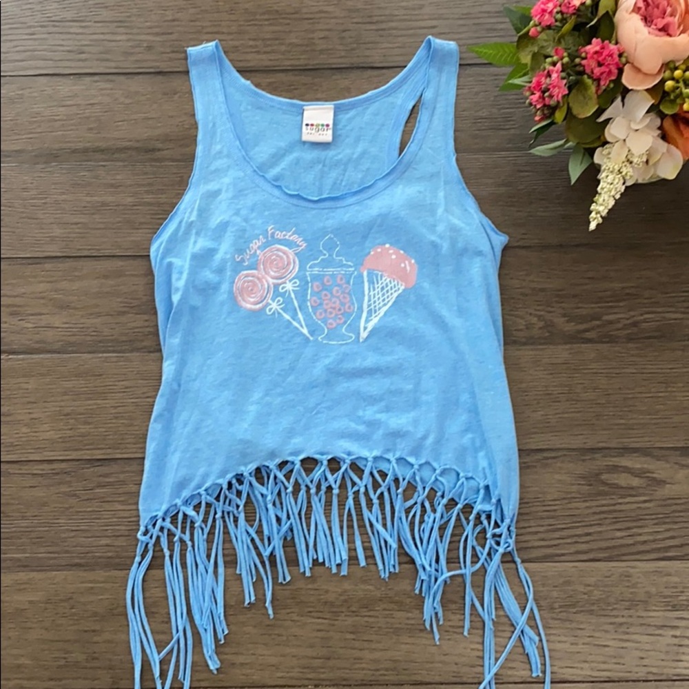 Fringe tank top from Sugar Factory in Las Vegas